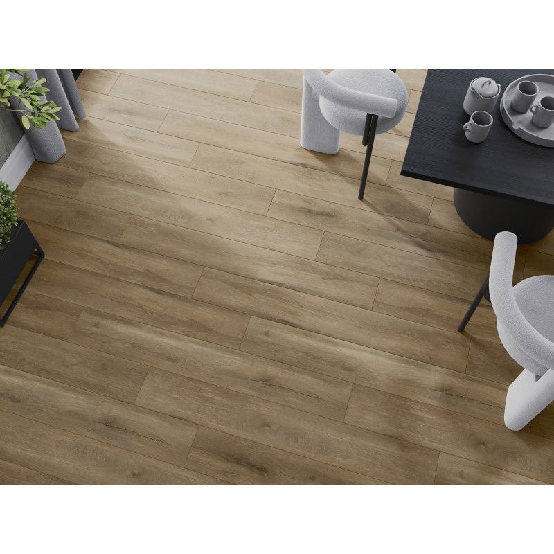 Mexen Long Creek probă panouri vinilice 1240 x 182 mm SPC 6,5 mm, suport IXPE 1,5 mm, 4 V-Fuga, Stejar - F1050-S