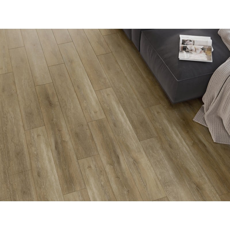 Mexen Clermont eșantion de panouri vinilice 1240 x 182 mm SPC 6,5 mm, bază IXPE 1,5 mm, 4 V-Fuga, Stejar - F1053-S