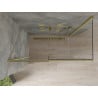 Cabina de duș glisantă Mexen Omega 130 x 70 cm, transparentă, aurie - 825-130-070-50-00