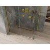 Mexen Omega 130 x 70 cm-es toló zuhanykabin, átlátszó, arany - 825-130-070-50-00