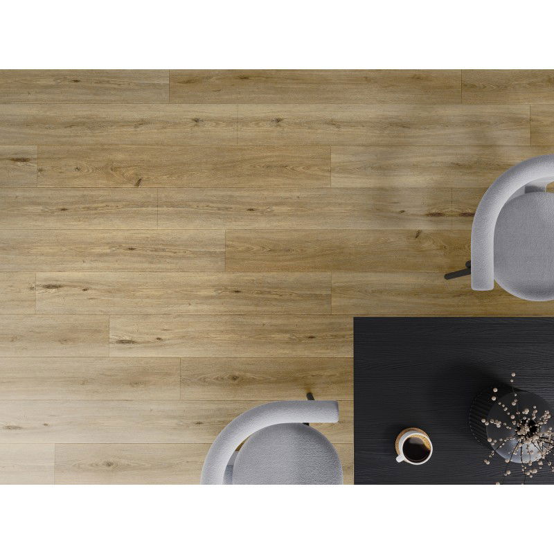 Mexen Sanford SPC vinil panel minta 6,5 mm, IXPE alátét 1,5 mm, 4 V-horony, Tölgy - F1059-S