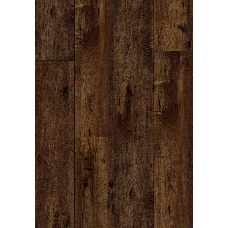 Mexen Boston probă panouri vinilice 1240 x 182 mm SPC 6,5 mm, substrat IXPE 1,5 mm, 4 V-Fugă, Cireș - F1060-S