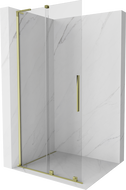 Mexen Velar L toló zuhanyfal Walk-in 100 x 200 cm, átlátszó 8 mm, arany - 871-100-003-03-50