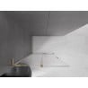 Mexen Velar L perete de duș glisant Walk-in 120 x 200 cm, transparent 8 mm, auriu - 871-120-003-03-50