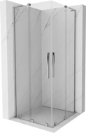 Mexen Velar L Duo cabină de duș glisantă 100 x 100 cm, transparent, crom - 871-100-100-02-03-01