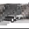 Cabină de duș glisantă Mexen Velar L Duo 80 x 80 cm, transparent, albă - 871-080-080-02-03-20
