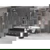 Cabină de duș culisantă Mexen Velar L Duo 100 x 100 cm, transparentă, albă - 871-100-100-02-03-20