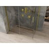 Mexen Omega cabină de duș glisantă 140 x 80 cm, transparentă, aurie - 825-140-080-50-00