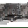 Mexen Velar L Duo cabină de duș glisantă 80 x 80 cm, transparent, aur roz - 871-080-080-02-03-60