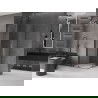 Mexen Velar L Duo cabină de duș glisantă 100 x 100 cm, transparent, gri metalic periat - 871-100-100-02-03-66