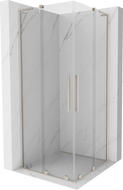 Mexen Velar L Duo cabină de duș glisantă 90 x 90 cm, transparent, nichel periat - 871-090-090-02-03-97