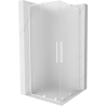 Mexen Velar L Duo cabină de duș glisantă 100 x 100 cm, mat, alb - 871-100-100-02-33-20