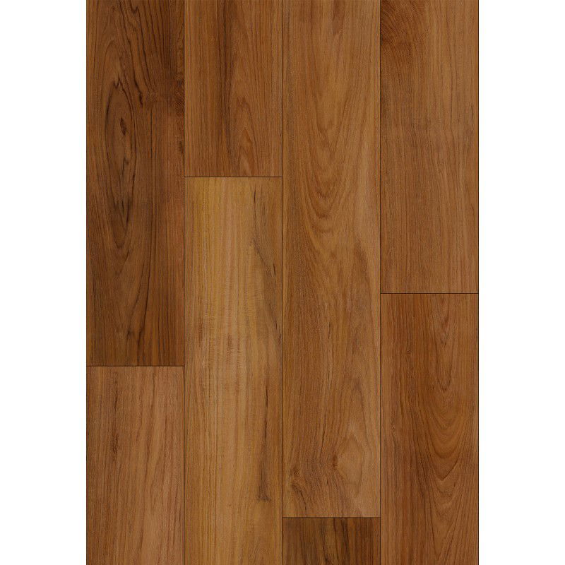 Mexen Lubbock vinyl padlóbútor minta 1240 x 182 mm SPC 6,5 mm, IXPE 1,5 mm alap, 4 V-Fuga, Teak - F1092-S