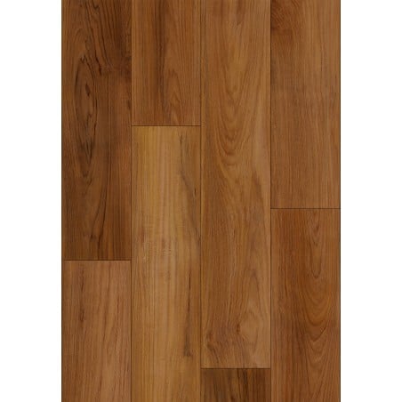 Mexen Lubbock vinyl padlóbútor minta 1240 x 182 mm SPC 6,5 mm, IXPE 1,5 mm alap, 4 V-Fuga, Teak - F1092-S