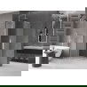 Mexen Velar L Duo cabină de duș glisantă 80 x 80 cm, înghețat, nichel periat - 871-080-080-02-33-97
