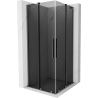 Mexen Velar L Duo cabină de duș glisantă 80 x 80 cm, grafit, metal pistol - 871-080-080-02-43-95