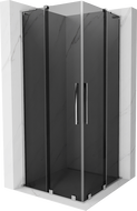 Mexen Velar L Duo cabină de duș culisantă 80 x 80 cm, grafit, crom - 871-080-080-02-43-01