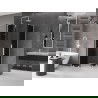 Cabina de duș glisantă Mexen Velar L Duo 100 x 100 cm, grafit, alb - 871-100-100-02-43-20
