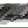 Mexen Velar L Duo cabină de duș glisantă 80 x 80 cm, grafit, aurie - 871-080-080-02-43-50