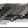 Mexen Velar L Duo cabină de duș glisantă 80 x 80 cm, grafit, auriu periat - 871-080-080-02-43-55