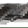 Mexen Velar L Duo cabină de duș glisantă 80 x 80 cm, grafit, aur roz - 871-080-080-02-43-60