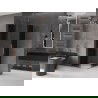 Mexen Velar L Duo cabină de duș glisantă 100 x 100 cm, grafit, aur roz - 871-100-100-02-43-60
