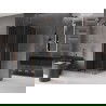Cabină de duș glisantă Mexen Velar L Duo 100 x 100 cm, grafit, cupru periat - 871-100-100-02-43-65
