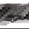 Cabină de duș glisantă Mexen Velar L Duo 100 x 100 cm, grafit, cupru periat - 871-100-100-02-43-65
