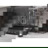 Cabină de duș glisantă Mexen Velar L Duo 90 x 90 cm, grafit, gri metalic periat - 871-090-090-02-43-66