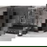 Mexen Velar L Duo cabină de duș culisantă 100 x 100 cm, grafit, gun gray periat - 871-100-100-02-43-66