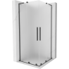 Cabină de duș culisantă Mexen Velar L Duo 100 x 100 cm, mat, gri armă periat - 871-100-100-02-33-66