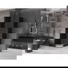 Cabină de duș glisantă Mexen Velar L Duo 90 x 90 cm, grafit, negru - 871-090-090-02-43-70
