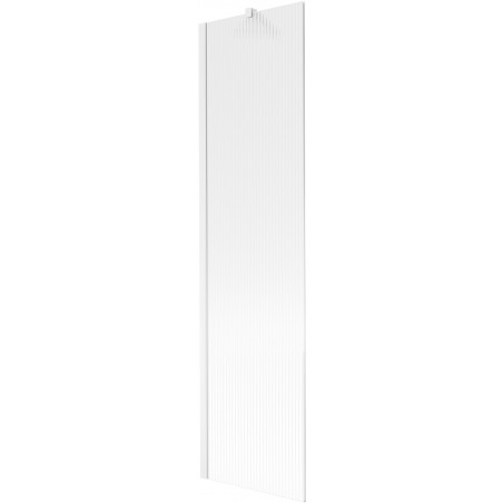 Mexen Next egy szárnyú kádparaván 50 x 150 cm, csíkos, fehér - 895-050-000-00-09-20