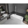 Mexen Next paravan de baie 1-canat 50 x 150 cm, dungi, alb - 895-050-000-00-09-20