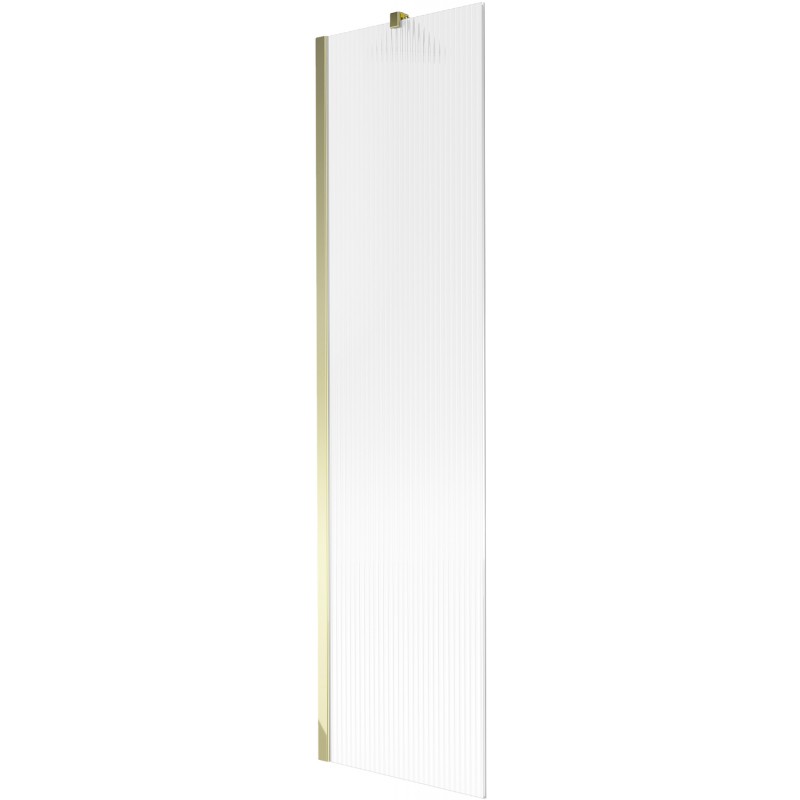 Paravan de cadă Mexen Next 1-canat 50 x 150 cm, dungi, auriu - 895-050-000-00-09-50