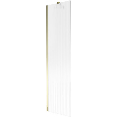 Mexen Next 1-szárnyú fürdőkád paraván 50 x 150 cm, csíkos, arany - 895-050-000-00-09-50