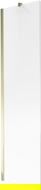 Paravan de cadă Mexen Next 1-canat 50 x 150 cm, dungi, auriu - 895-050-000-00-09-50
