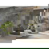 Mexen Omega tolóajtós zuhanykabin 120 x 80 cm, Átlátszó, Arany + zuhanytálca Flat - 825-120-080-50-00-4010