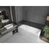 Mexen Next paravan cadă 1-batant 60 x 150 cm, dungi, auriu - 895-060-000-00-09-50