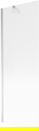 Mexen Next paravan de baie 1 panou 70 x 150 cm, dungi, crom - 895-070-000-00-09-01