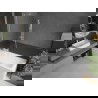 Mexen Next paravan de cadă cu un singur panou 70 x 150 cm, dungi, alb - 895-070-000-00-09-20