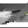 Mexen Next paravan de cadă cu un singur panou 70 x 150 cm, dungi, alb - 895-070-000-00-09-20
