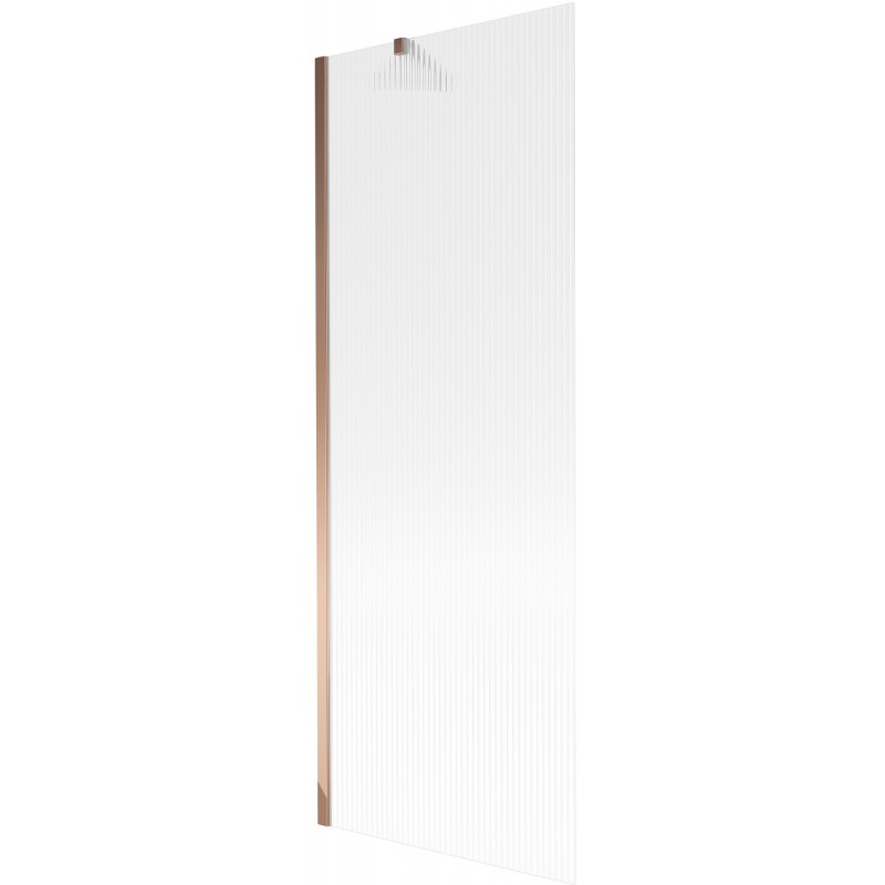 Mexen Next egyszárnyú fürdőkád paraván, 70 x 150 cm, csíkos, rózsaarany - 895-070-000-00-09-60