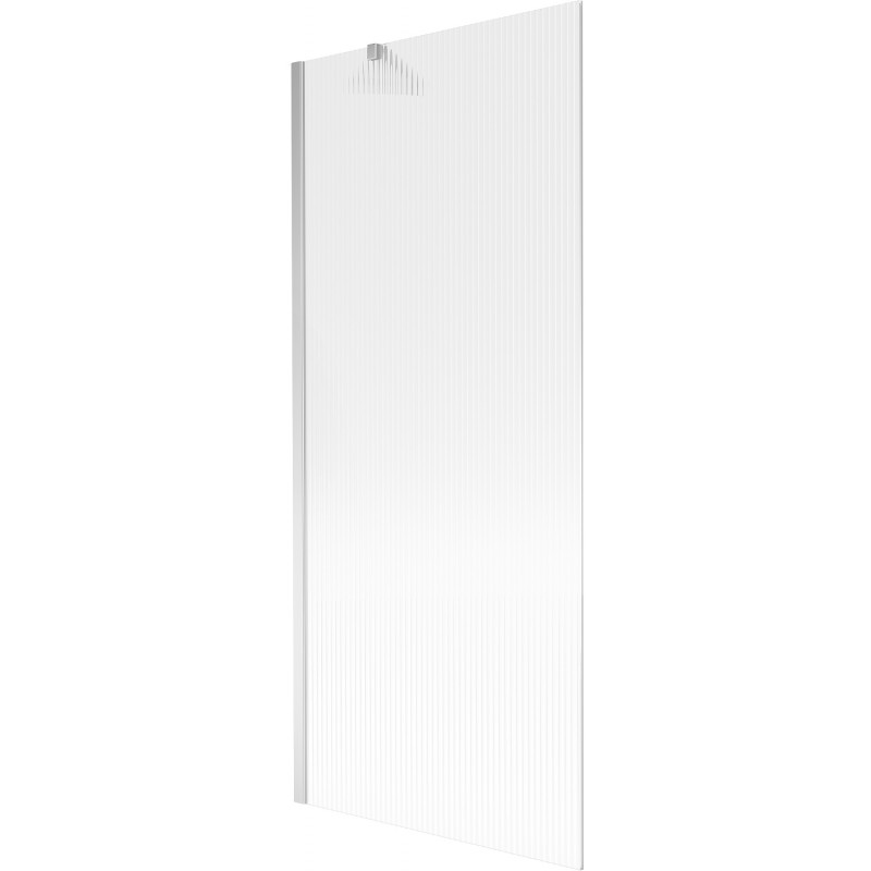 Mexen Next kádparaván egyoldalas 80 x 150 cm, csíkos, króm - 895-080-000-00-09-01