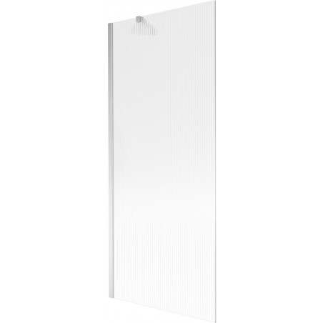 Mexen Next paravan de baie 1-canat 80 x 150 cm, dungi, crom - 895-080-000-00-09-01