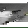 Mexen Next paravan de baie 1-canat 80 x 150 cm, dungi, crom - 895-080-000-00-09-01