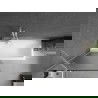 Mexen Next paravan de baie 1-canat 80 x 150 cm, dungi, alb - 895-080-000-00-09-20