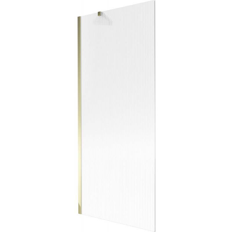 Mexen Next fürdőkádparaván 1-szárnyú 80 x 150 cm, csíkos, arany - 895-080-000-00-09-50