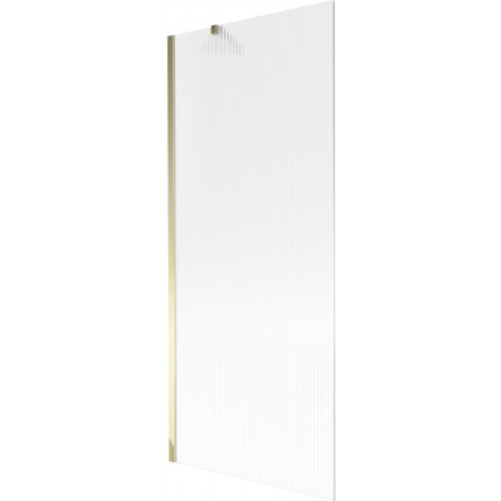 Mexen Next fürdőkádparaván 1-szárnyú 80 x 150 cm, csíkos, arany - 895-080-000-00-09-50