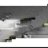 Mexen Next paravan de baie cu 1 panou 80 x 150 cm, dungi, auriu - 895-080-000-00-09-50